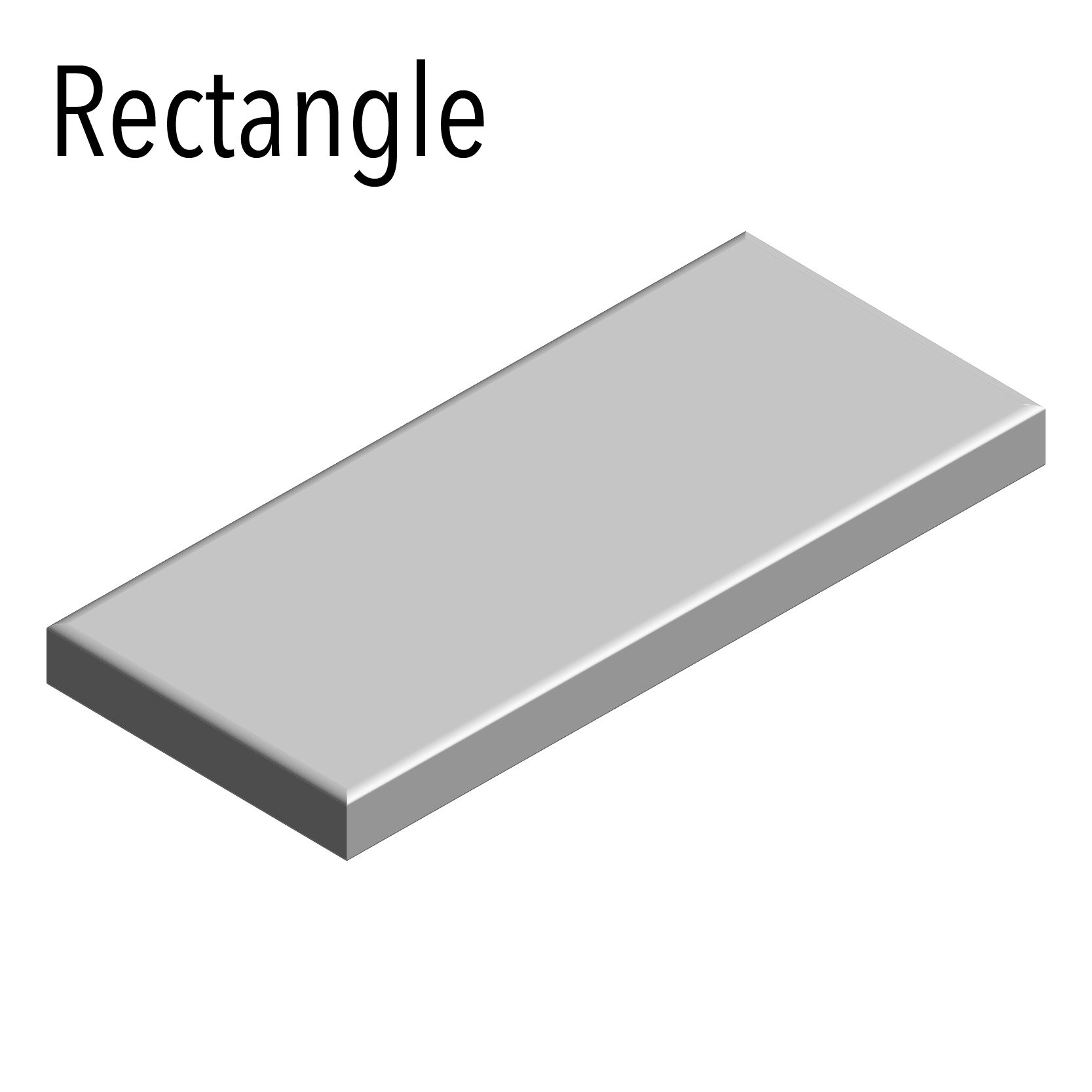 Simple gray rectangle graphic